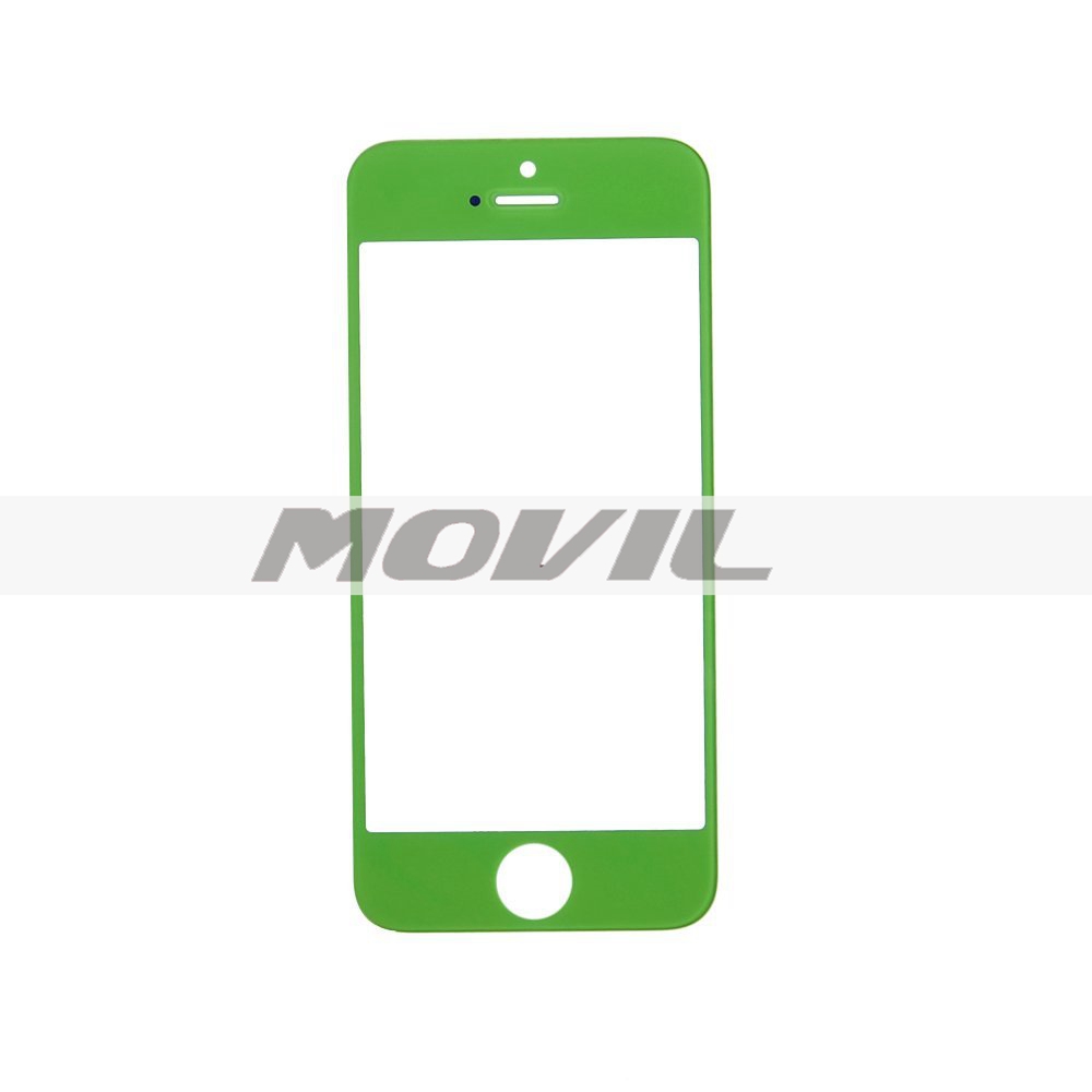 Color Front Screen Glass Lens Repair Replacement for iPhone 5 5S 5C (Green)
